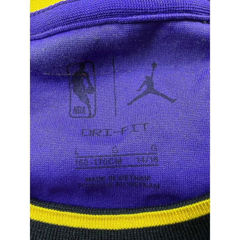 Nike Jordan Anthony Davis Lakers Statement Jersey Purple Size L 48 #3 Casual